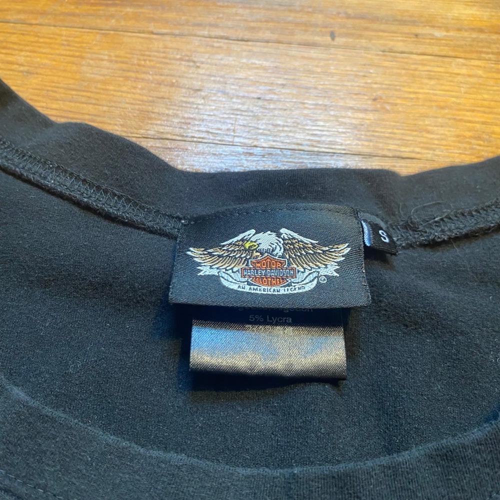 Harley Davidson 105th Anniversary Long Sleeve Graphic T-Shirt Black Womens Small - Picture 4 of 7
